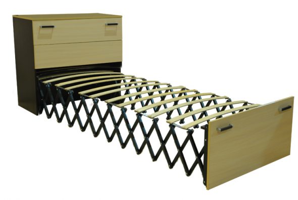 originální rozkládací skříň postel