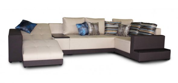 sudut katil sofa dengan rak