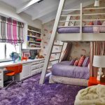 emeletes ágy nagy lila