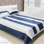 Kettős ágytakaró kék