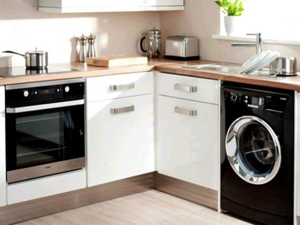 hightech keuken wasmachine