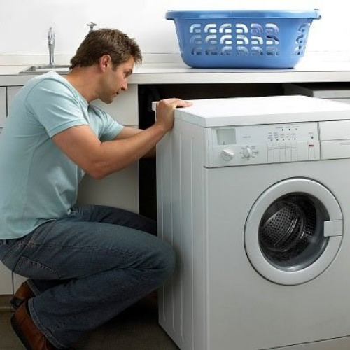 pemasangan mesin basuh do-it-yourself