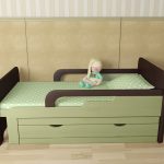 Útulná dětská posuvná postel