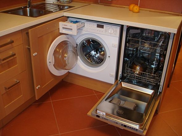 ingebouwde wasmachines