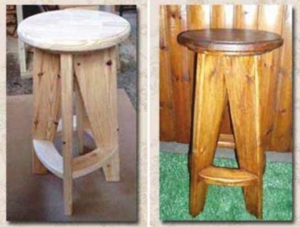 Barové stoličky ze dřeva