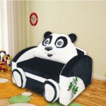 Barnens hopfällbara soffa Panda