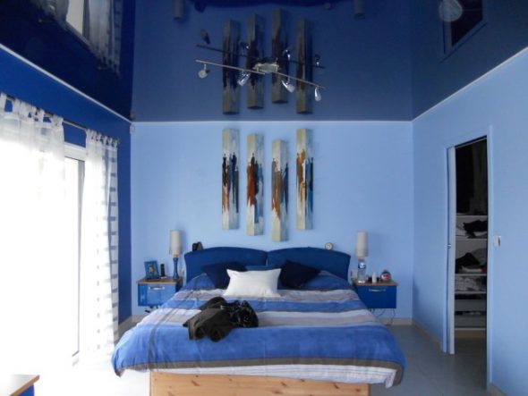 blått sovrum