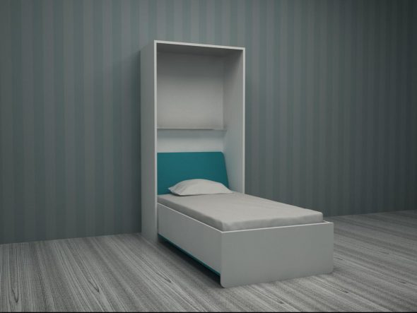 Zvedací postel bez mezaninu