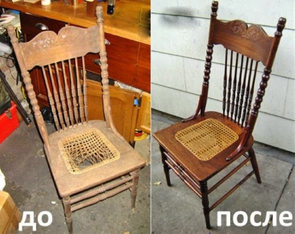 Restauratie van oude meubels