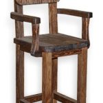 Kerusi kayu yang tinggi lakukan sendiri