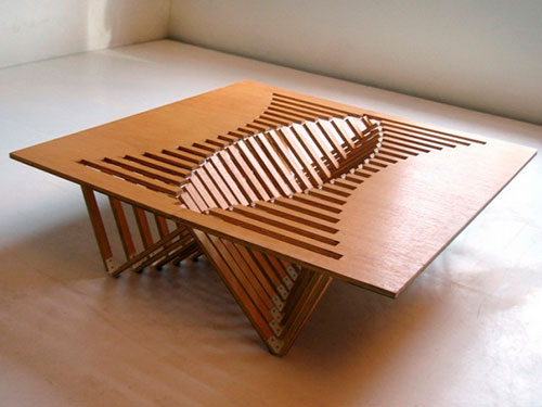 Konferenční stolek si to sami ze dřeva