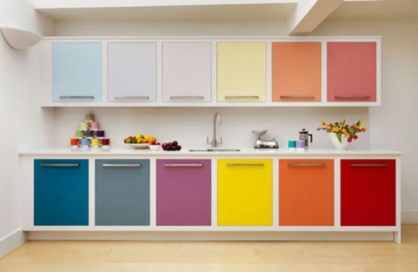 set da cucina a colori