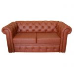 sofa eko-kulit lurus