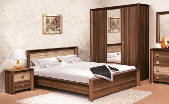 het bed is modern en van hoge kwaliteit
