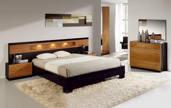 moderní styl postel