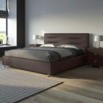 postel v moderním minimalistickém designu