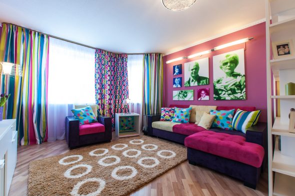 ložnice obývací pokoj s pohovkou