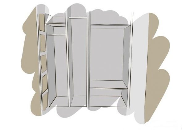 bútorok beépítése a szekrénybe