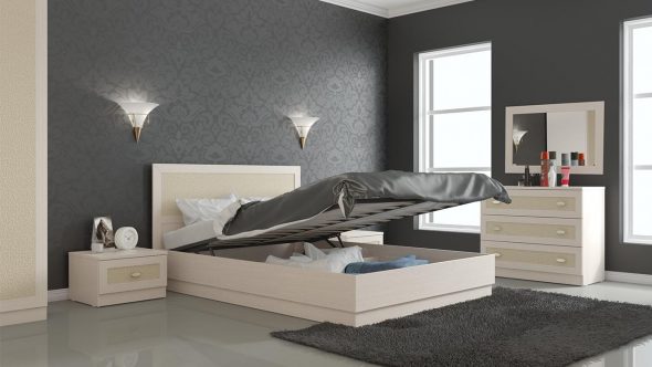 útulná postel pro apartmán
