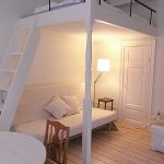 Nápad pro malou ložnici: podkrovní postel