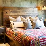 drewniane podwójne łóżka