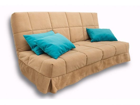 Sofa lurus tanpa lengan