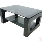 Tavolino in vetro M-3 in vetro grigio