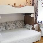 fehér emeletes ágy
