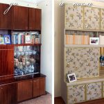 szekrény dekoráció előtt és után