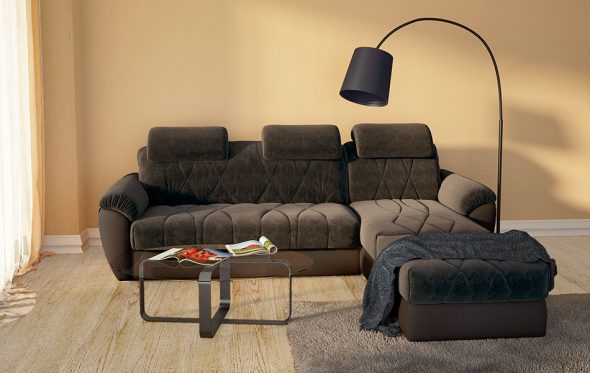  katil sofa Ascona gelap