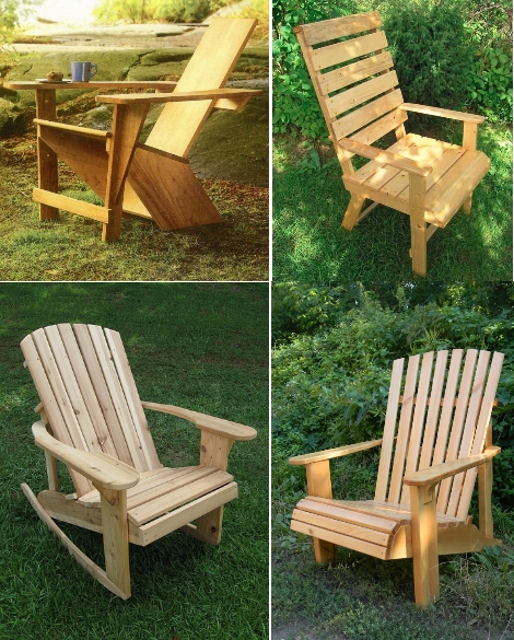 dřevěné zahradní židle