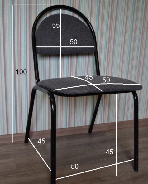 měření rozměrů potahů židlí