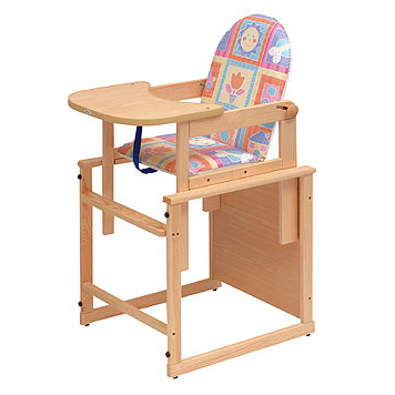 Dětská dřevěná jídelní židlička židle