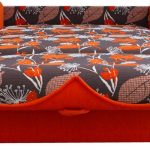 Katil sofa dengan laci untuk linen