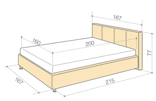 גודל המיטה לדוגמא