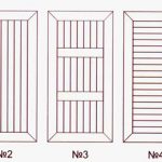 Varianti di disegni al momento di rifinire le assicelle delle porte