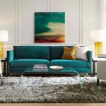 reka bentuk sofa turquoise