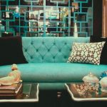 sofa ruang tamu biru