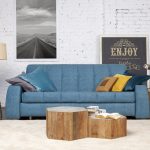 akordion turquoise sofa