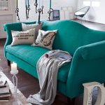 foto turquoise sofa