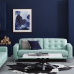 sofa biru