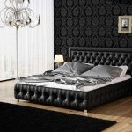 manželská postel černá