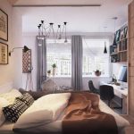 lichte meubels in een stijlvolle slaapkamer