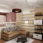 En viktig del av arrangemanget i en liten lägenhet är skåp och inbyggda möbler