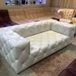 Vit läder soffa