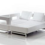 katil sofa dengan tilam ortopedik putih