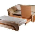 Katil sofa vykatnogo dengan eko-kulit