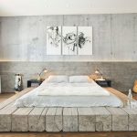 bed houten ontwerpfoto
