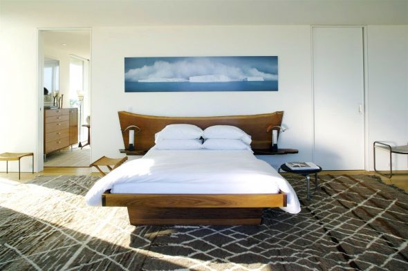 dřevěná postel design