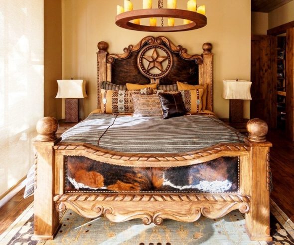 design del letto in legno